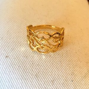 18k gold filigree ring